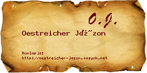 Oestreicher Jázon névjegykártya